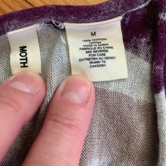 Moth (sold at Anthropologie stores) brand Sweater w/Tie Front - size Medium. - Picture 3 of 5